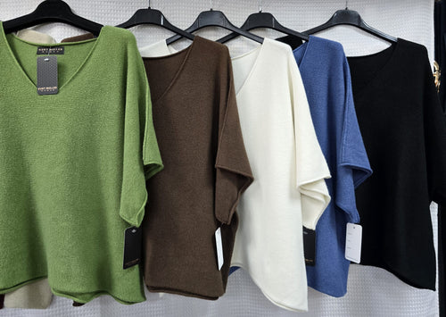 V Neck Soft Knit Top
