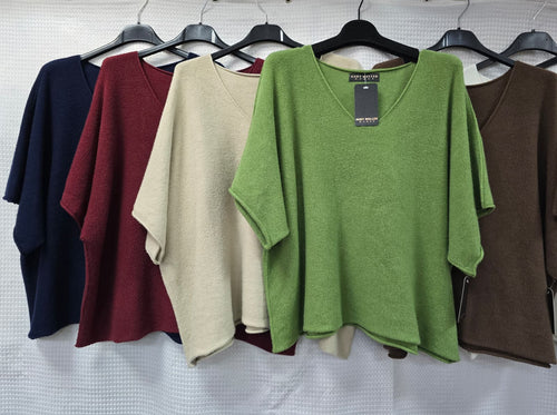 V Neck Soft Knit Top