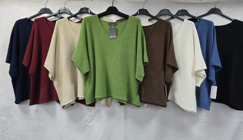 V Neck Soft Knit Top