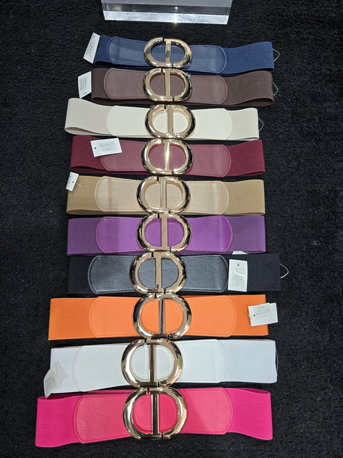 DD Buckle Elasticated Thick Belt