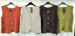 Alpaca Soft Touch Gold Button waistcoat