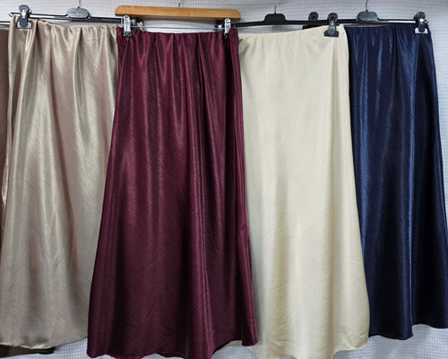 Sateen Lux A- line Skirt
