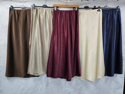 Sateen Lux A- line Skirt