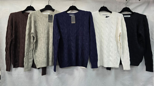 Cable Soft Touch Crew Knit
