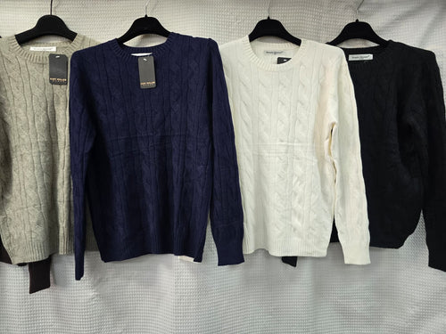 Cable Soft Touch Crew Knit