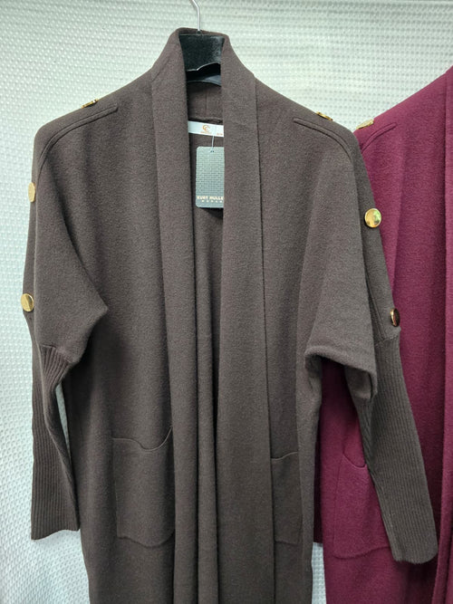 Maxi Gold Button Coatigan