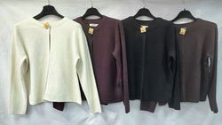 Cairo Gold Broch Knitted Cape