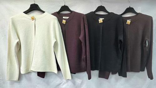 Cairo Gold Broch Knitted Cape