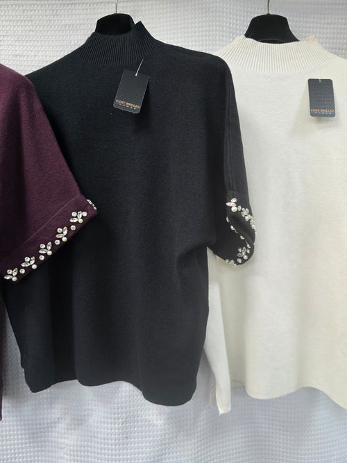 Jewel Turtle Neck Knit Jumper