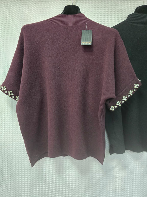 Jewel Turtle Neck Knit Jumper