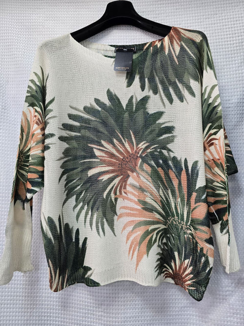 Peacock Fine Mesh Knit