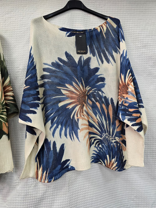 Peacock Fine Mesh Knit
