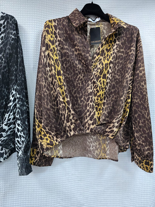 Animal Mandarin Blouse