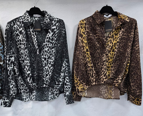 Animal Mandarin Blouse