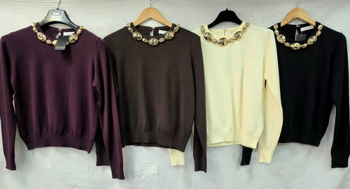 Gold Stone Cotton Fine Knit Jumper
