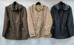 Polka Dot Reversible Raincoat