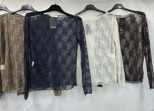 Mesh Rose Lace Top