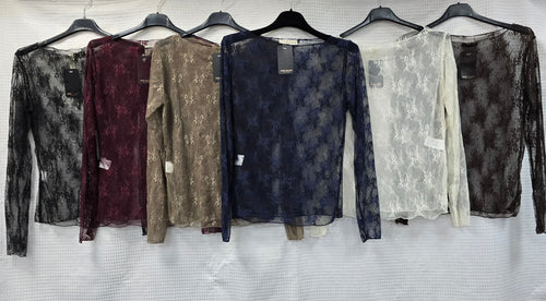 Mesh Rose Lace Top