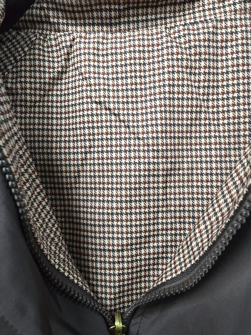 Dogtooth Check Reversible Raincoat Jacket