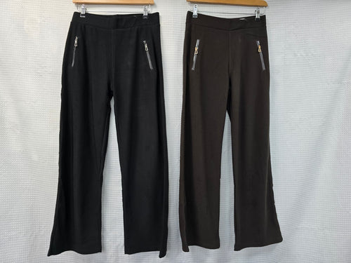Side Zip Scuba Soft Fitted Trousers