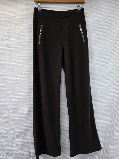 Side Zip Scuba Soft Fitted Trousers