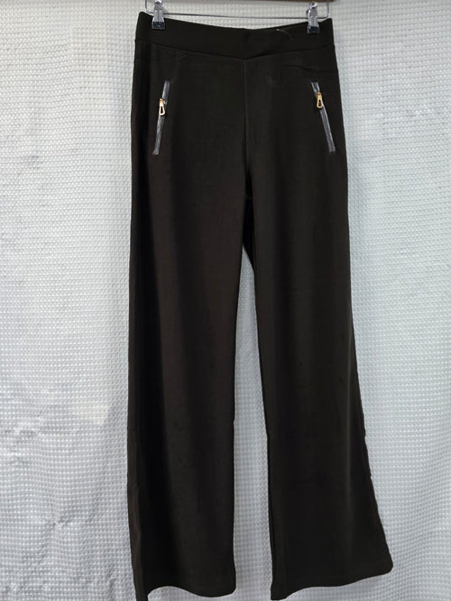Side Zip Scuba Soft Fitted Trousers