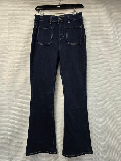Bootcut Two Front Pocket Indigo Dark Wash Voggo Jeans