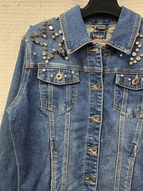 Stud Star Cotton Voggo Denim Jacket