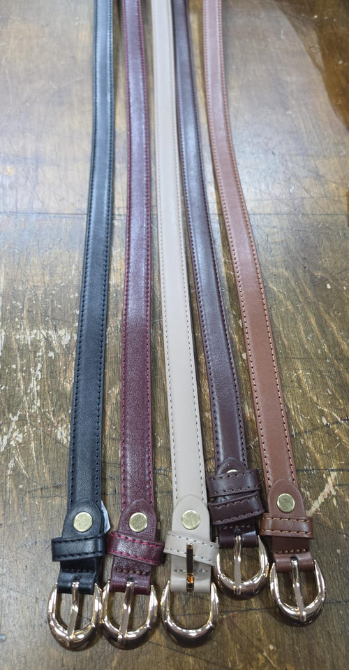 Slim PU Leather Look Jean Belt