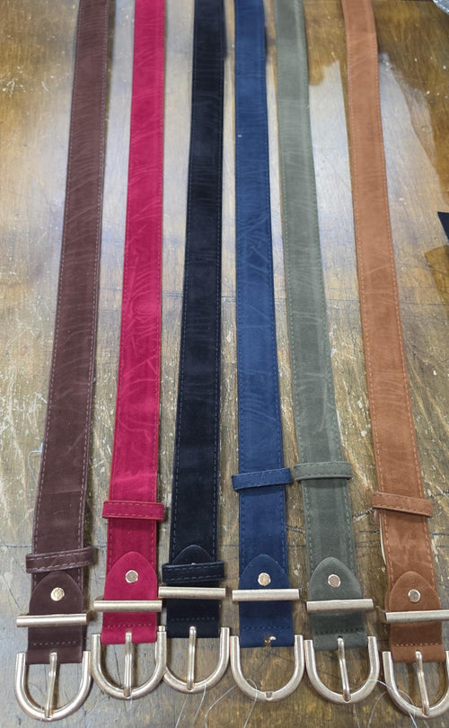 Thin Suedette Jean Belt