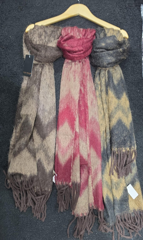 Wool Blend Aztec Scarf