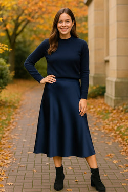 Satin Plain Skirt