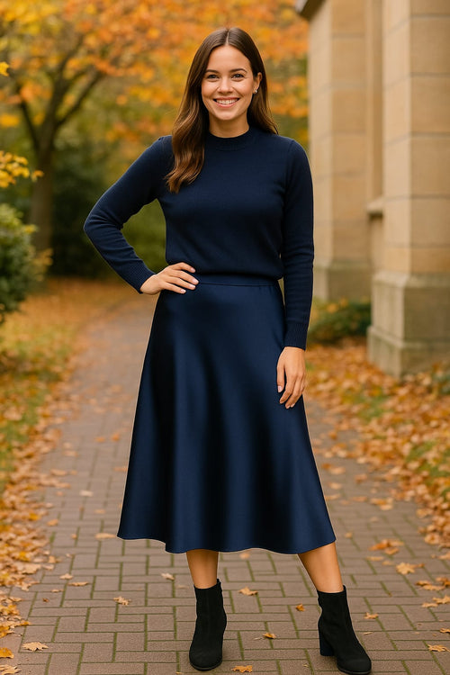 Satin Plain Skirt