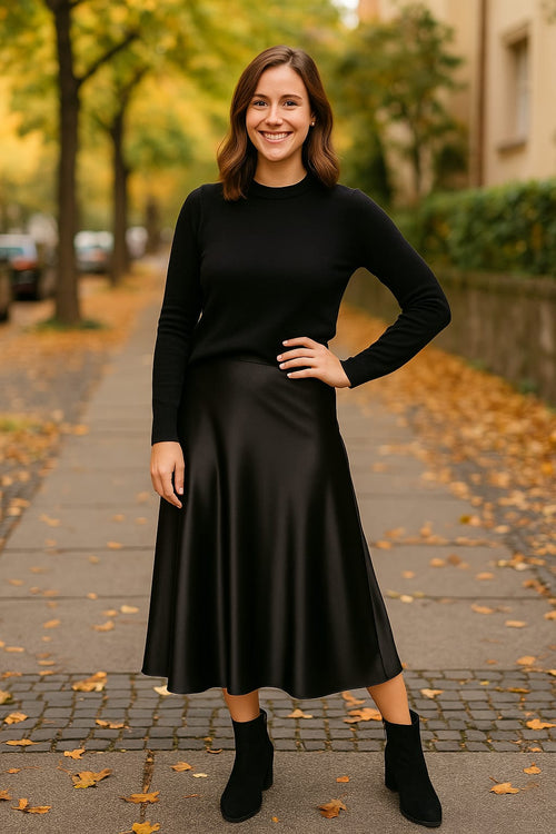 Satin Plain Skirt