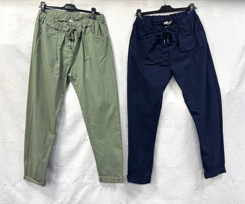 Plain Bi-Stretch Magic Trousers