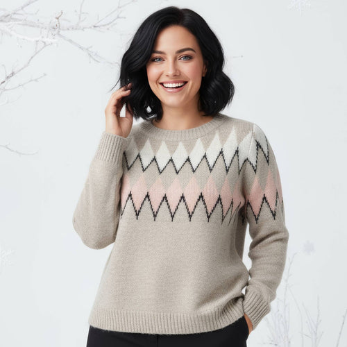 Sequin Ski Wool Blend Jumper