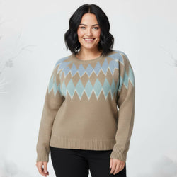 Sequin Ski Wool Blend Jumper