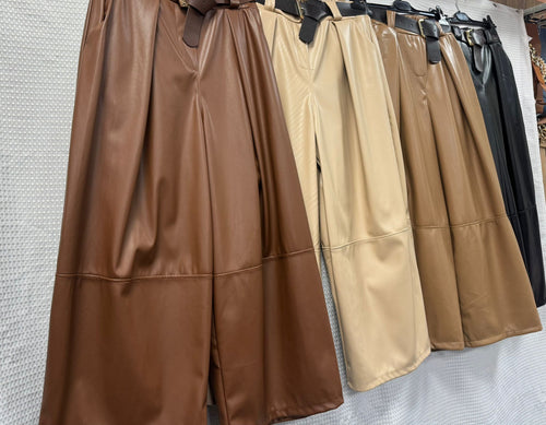 Barrell PU Leather look Trousers