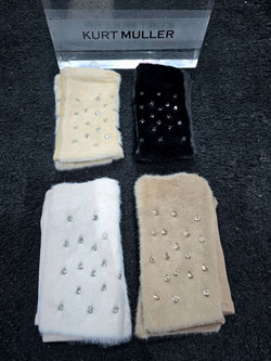 Crystal Fingerless Gloves