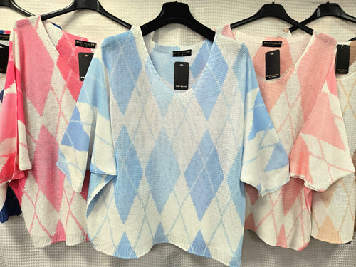 Diamond Print V Mesh Fine Knit