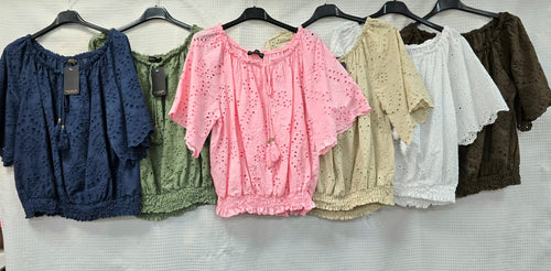 Eva Daisy Crochet Pure Cotton Top