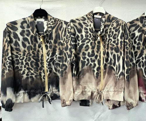 Leopard Lightweight Bomber Jacket