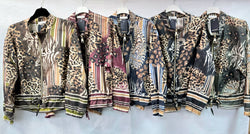 Tonal Leopard Tencel Bomber Jacket