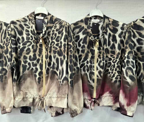 Leopard Lightweight Bomber Jacket