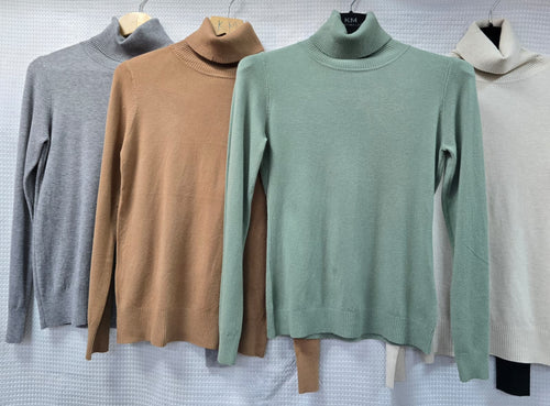 Classic Polo Neck Knit Sweater