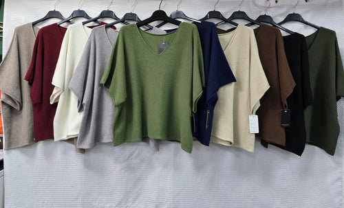 V Neck Soft Knit Top