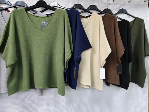 V Neck Soft Knit Top