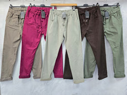 Plain Bi-Stretch Magic Trousers