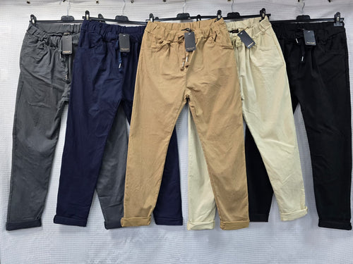 Plain Bi-Stretch Magic Trousers
