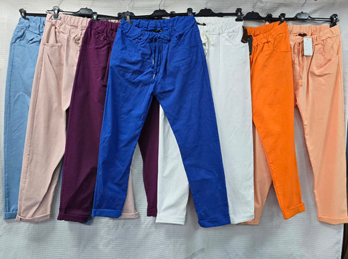 Plain Bi-Stretch Magic Trousers